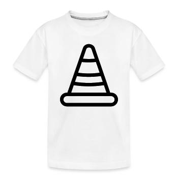 cône de signalisation - T-shirt bio Premium Enfant - blanc - Devant