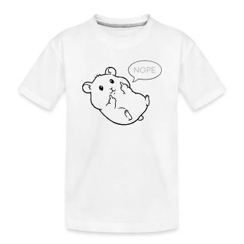 hamster paresseux hamster amant hamster propriétaire de hamster - T-shirt bio Premium Enfant - blanc - Devant