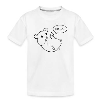 hamster paresseux hamster amant hamster propriétaire de hamster - T-shirt bio Premium Enfant - blanc - Devant
