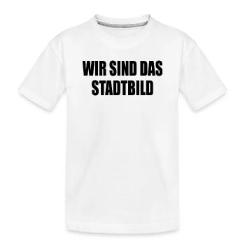 wir sind das stadtbild - Kinder Premium Bio T-Shirt - Weiß - Vorne