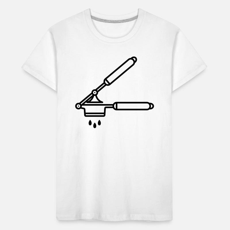 Knoblauch Presse oder Spätzle Presse Kinder Premium Bio T-Shirt