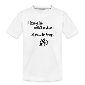 Dear good - Kids' Premium Organic T-Shirt - white - Front