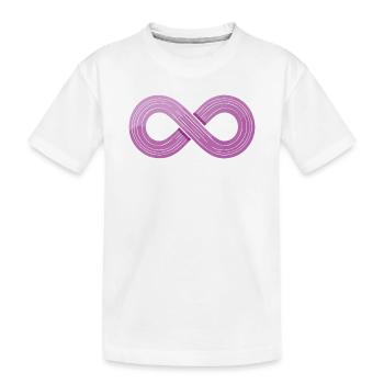 Infinity Flow – symbole d’agilité - T-shirt bio Premium Enfant - blanc - Devant