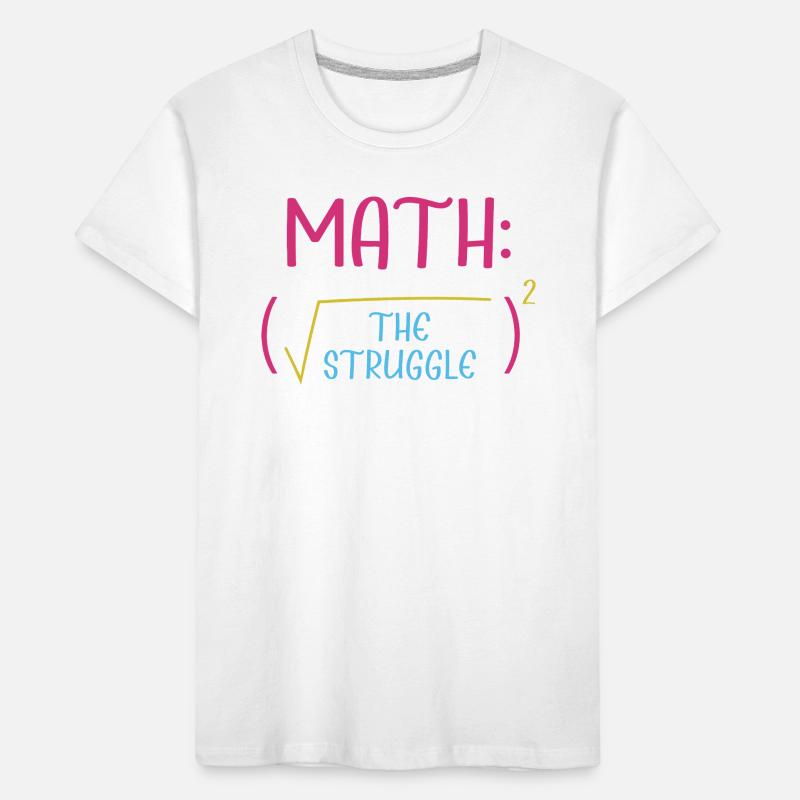 Math Math Math Teacher Mathematician Kids' Premium Organic T-Shirt