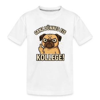 Bonjour glace très mince - T-shirt bio Premium Enfant - blanc - Devant