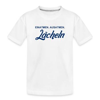 Inspirer - Expirer - Sourire - T-shirt bio Premium Enfant - blanc - Devant