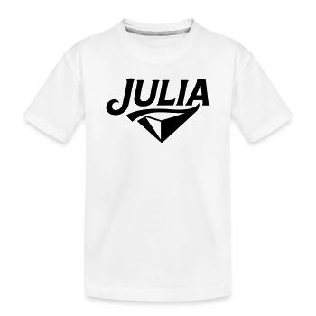 Julia - Conception du nom - T-shirt bio Premium Enfant - blanc - Devant