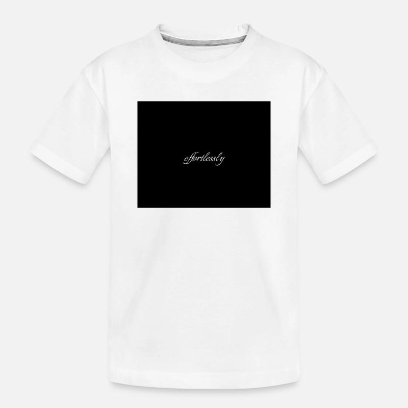Effortlessly Elegant Script Typografie - Kinder Premium Bio T-Shirt - Weiß