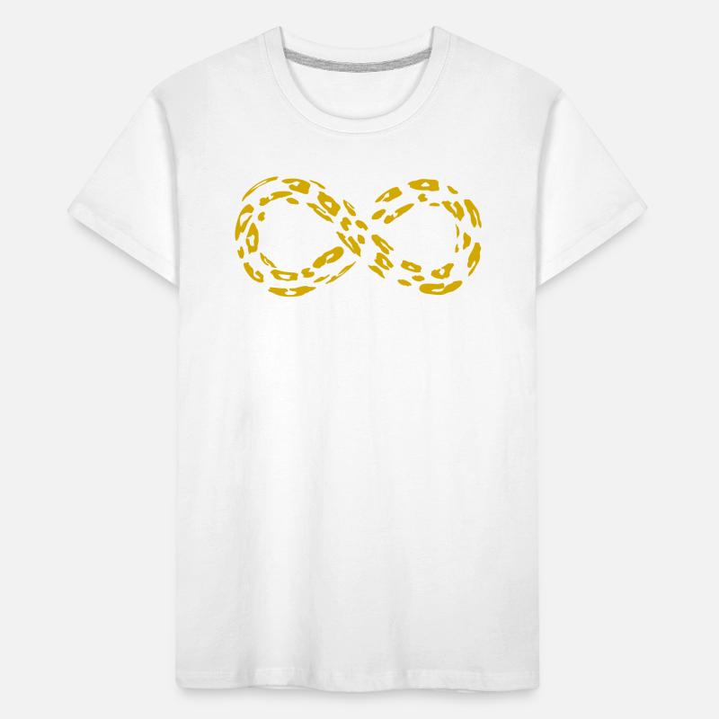 Leopard Infinity Loop (alternate) Kids' Premium Organic T-Shirt