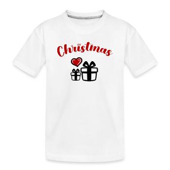 Christmas - Kinder Premium Bio T-Shirt - Weiß - Vorne