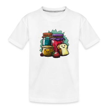 Splendeur colorée de la confiture - T-shirt bio Premium Enfant - blanc - Devant