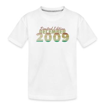 16. Geburtstag Limited Edition (SCR) 12/2009 - Kinder Premium Bio T-Shirt - Weiß - Vorne