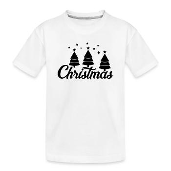 Christmas - Kinder Premium Bio T-Shirt - Weiß - Vorne