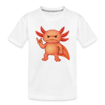 Braise pourpre axolotl - T-shirt bio Premium Enfant - blanc - Devant