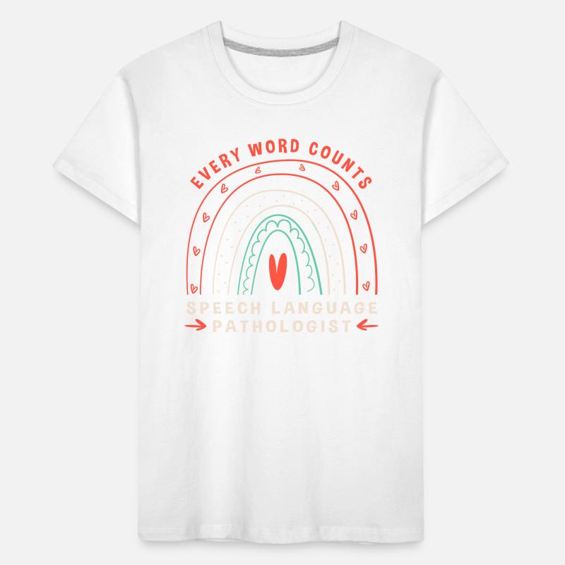 Logopäde Sprachpathologe SLP Kinder Premium Bio T-Shirt