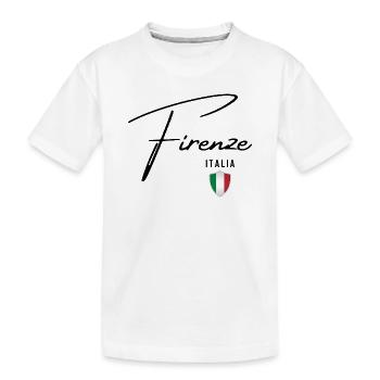 Florence, Italie, design élégant de Florence - T-shirt bio Premium Enfant - blanc - Devant