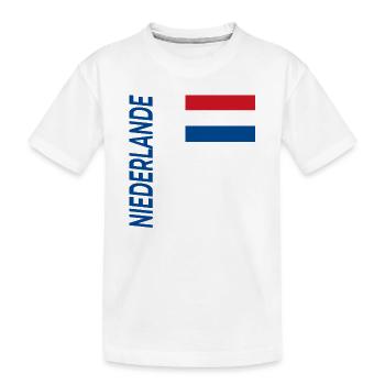 Haarlem - Kinder Premium Bio T-Shirt - Weiß - Vorne