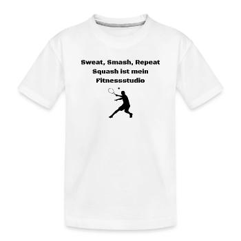Squash - Kinder Premium Bio T-Shirt - Weiß - Vorne