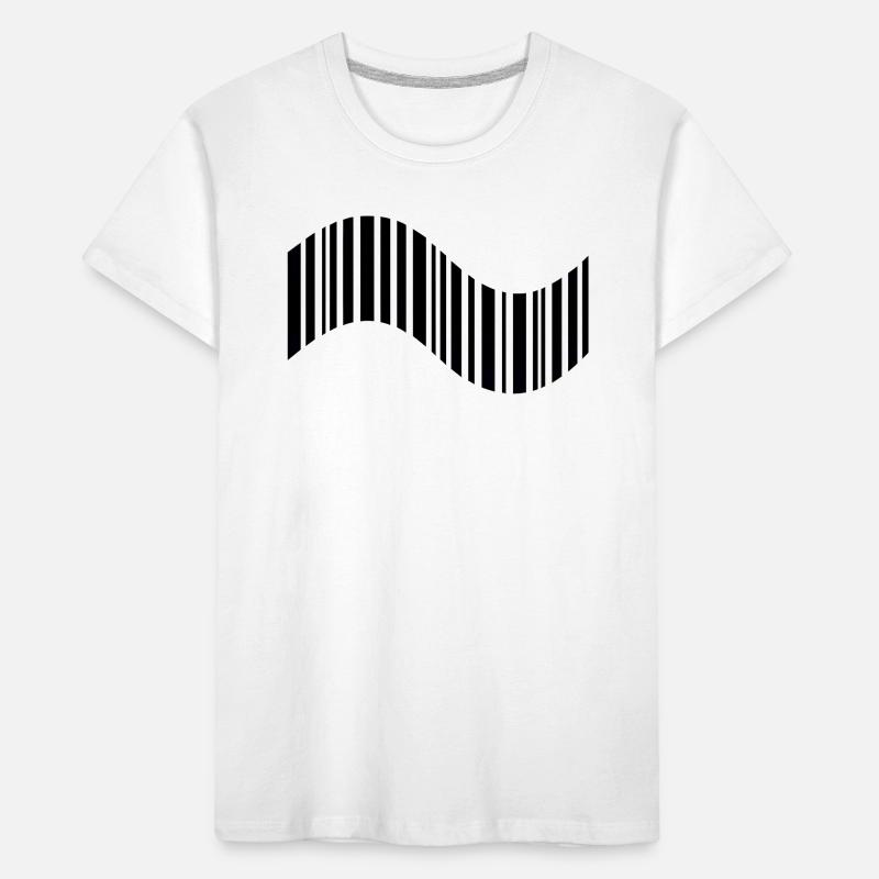 Code-barres en forme ondulée T-shirt bio Premium Enfant