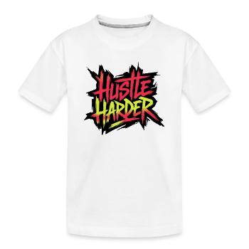Hustle Neon Graffiti - T-shirt bio Premium Enfant - blanc - Devant