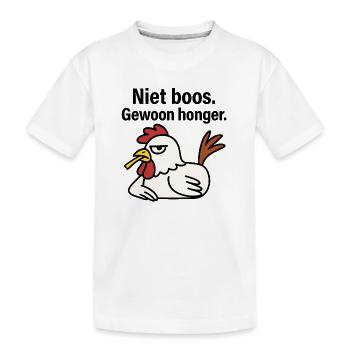 Werde nicht wütend. Nur Hunger. - Kinder Premium Bio T-Shirt - Weiß - Vorne