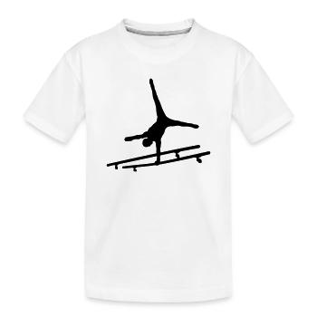 Gymnastics - Kids' Premium Organic T-Shirt - white - Front