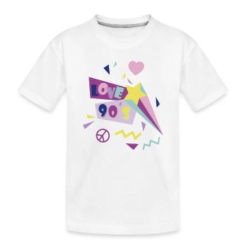 Années 90 - T-shirt bio Premium Enfant - blanc - Devant