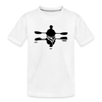 Kajak - Kinder Premium Bio T-Shirt - Weiß - Vorne