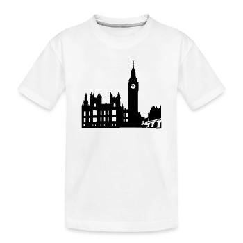 London - Kids' Premium Organic T-Shirt - white - Front