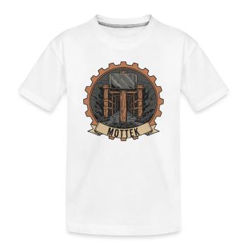 Logo du tunnel minier de Mottek - T-shirt bio Premium Enfant - blanc - Devant