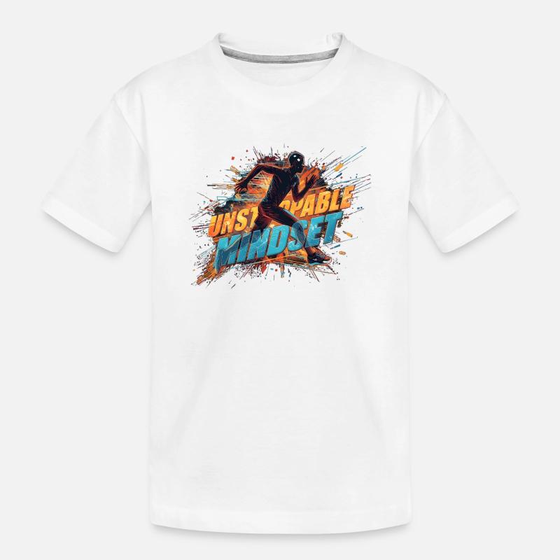 Unstoppable Mindset Runner - T-shirt bio Premium Enfant - blanc