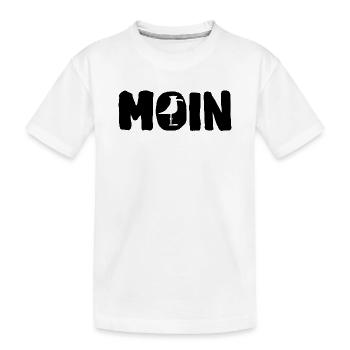 Moin avec la mouette - T-shirt bio Premium Enfant - blanc - Devant