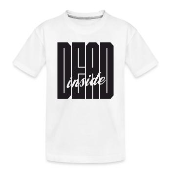 Logo gras Dead Inside - T-shirt bio Premium Enfant - blanc - Devant
