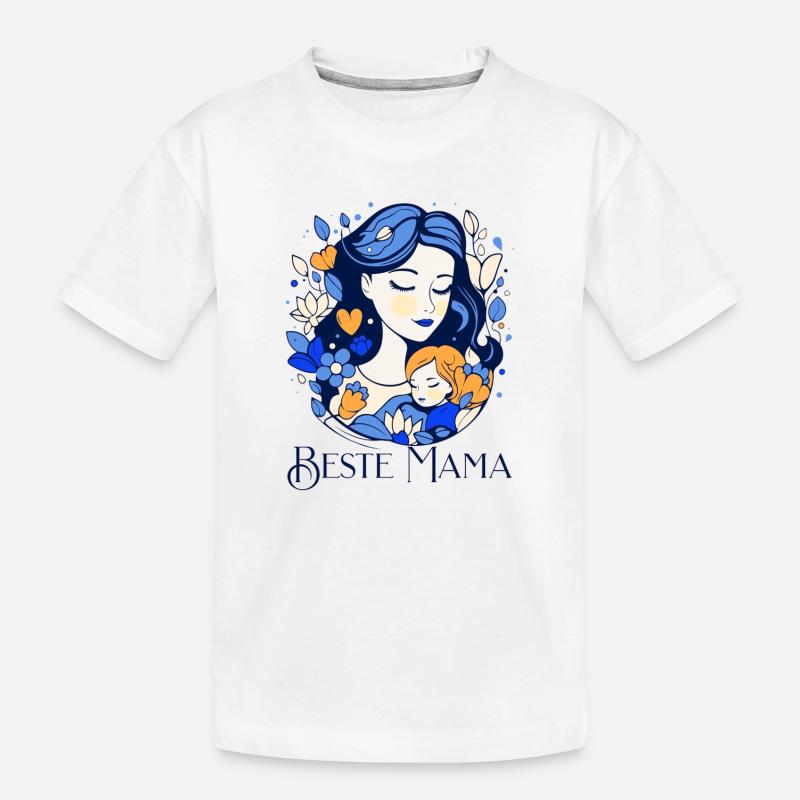 Beste Mama - Kinder Premium Bio T-Shirt - Weiß