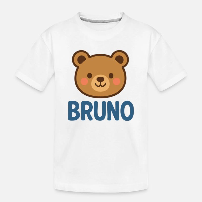 Bruno - Kinder Premium Bio T-Shirt - Weiß