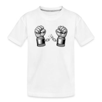 BE FREE [Black & White] - T-shirt bio Premium Enfant - blanc - Devant