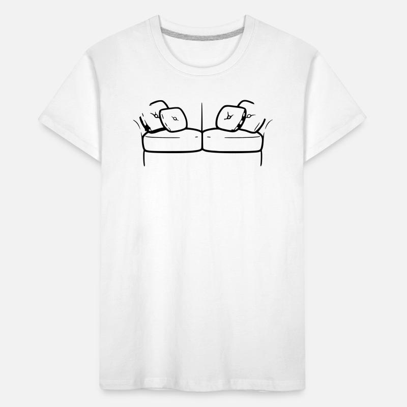 Sofa Couch Silhouette Chill Vector Kids' Premium Organic T-Shirt