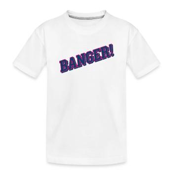 Banger! - Virale Internetkultur Humor Navy Pink - Kinder Premium Bio T-Shirt - Weiß - Vorne