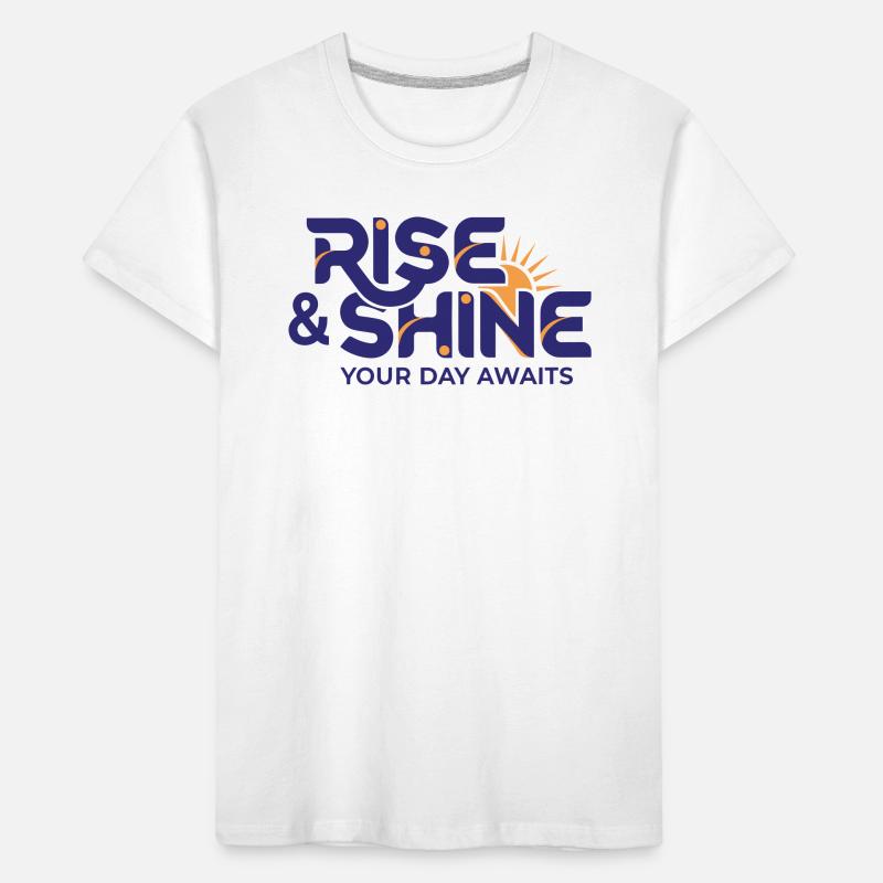 Lever et briller - Objectifs de la routine matinale T-shirt bio Premium Enfant