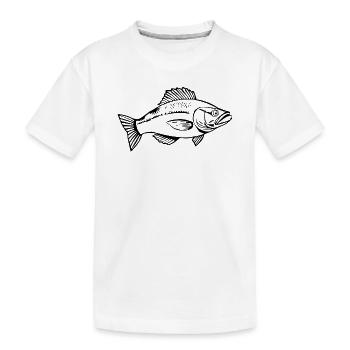 Fish Angler T-shirt Cadeau Angler - T-shirt bio Premium Enfant - blanc - Devant