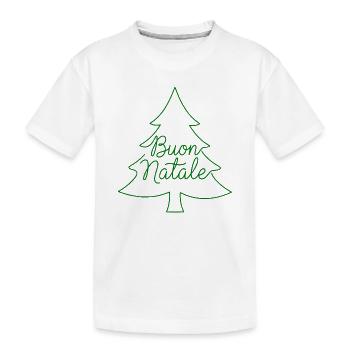 Conception du sapin de Noël Buon Natale - T-shirt bio Premium Enfant - blanc - Devant