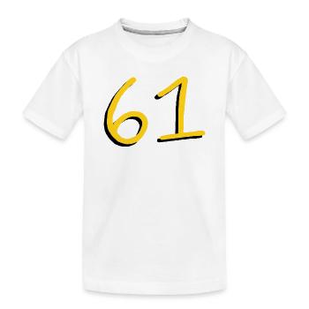 61 - Kinder Premium Bio T-Shirt - Weiß - Vorne