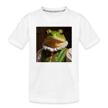 The Renaissance Frog – Royal Amphibians - Kids' Premium Organic T-Shirt - white - Front