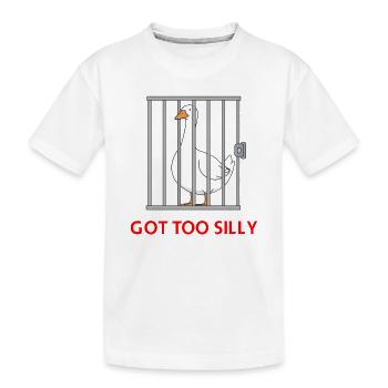 Goose – Wurde zu albern - Kinder Premium Bio T-Shirt - Weiß - Vorne