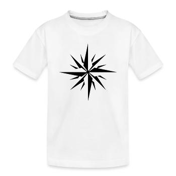 Rose des vents - T-shirt bio Premium Enfant - blanc - Devant