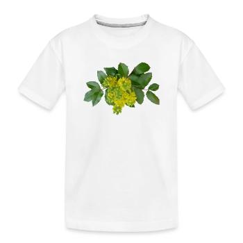 Mahoni - Kinder Premium Bio T-Shirt - Weiß - Vorne