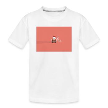 Ombres du Père Noël - T-shirt bio Premium Enfant - blanc - Devant
