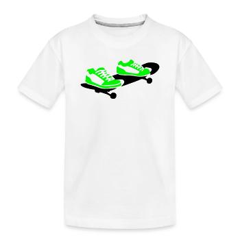 Skateboard - T-shirt bio Premium Enfant - blanc - Devant