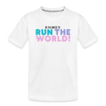 Ich regiere die Welt - Kinder Premium Bio T-Shirt - Weiß - Vorne
