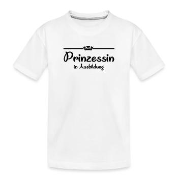 Princesse en formation - Fille - Fille - T-shirt bio Premium Enfant - blanc - Devant